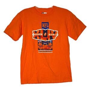 NFL Shirt‎ Mens Medium Orange Super Bowl XLIV South Florida 02-07-10 Sportswear